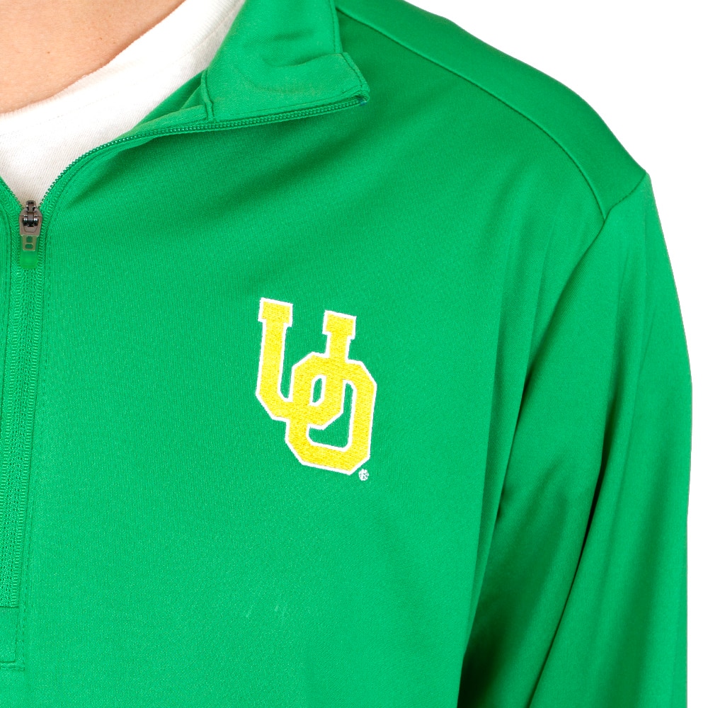 Interlocking UO, Antigua, Green, Pullover, Polyester, Men, Performance, Tribute, 1/4-zip, Sweatshirt, 956458